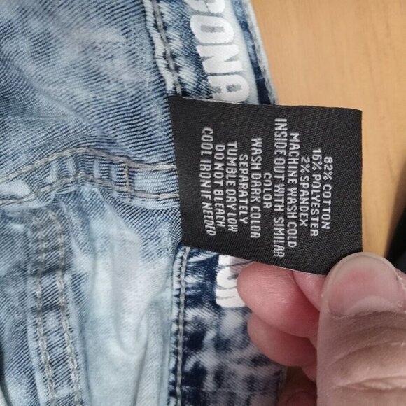 Argonaut Nation Jeans Mens 42x32 Blue Light Wash‎ Painted Graffiti Baggy Y2K - Picture 13 of 14